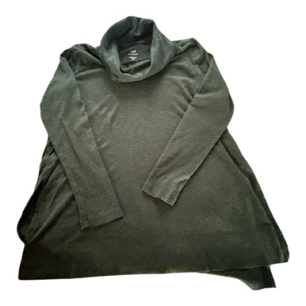 J. Jill Woman’s Olive Cowl Neck Tunic Top Size Small Petite EUC - Picture 4 of 6